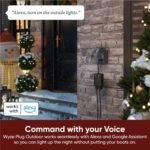 Wyze Plug Outdoor, Dual Outlets Energy Monitoring, IP64, 2.4GHz WiFi Smart Plug, Works with Alexa, Google Assistant, IFTTT, No Hub Required, Black - Image 6