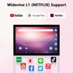Android 15 Tablet 10 Inch, 20GB RAM+128GB ROM/ 2TB Expandable, 2.0GHz Quad-core Processor, 1280*800 HD Screen, 5G WiFi6 BT 5.0, 2 in 1 Tablets with Keyboard Case Mouse Stylus, Widevine L1 Pink - Image 7