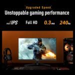ASUS TUF Gaming Series 5 24” 1080P Gaming Monitor (VG249QM5A) - Full HD, Fast-IPS, 240Hz, 0.3ms, G-SYNC Compatible, FreeSync Premium, Extreme Low Motion Blur Sync, 99% sRGB, Gaming AI, 3 yr Warranty - Image 4