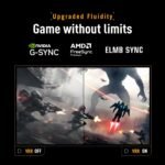 ASUS TUF Gaming Series 5 24” 1080P Gaming Monitor (VG249QM5A) - Full HD, Fast-IPS, 240Hz, 0.3ms, G-SYNC Compatible, FreeSync Premium, Extreme Low Motion Blur Sync, 99% sRGB, Gaming AI, 3 yr Warranty - Image 5
