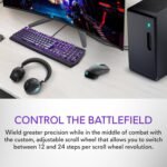 Alienware Wired/Wireless Gaming Mouse AW610M - 16000 DPI Optical Sensor, 350 Hour Rechargeable Battery, 7 Buttons, 3-ZONE 16.8m AlienFX RGB Lighting, Ergonomic - Dark Side of the Moon - Image 5