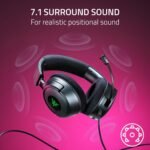 Razer Kraken V4 X Wired Gaming Headset: 40 mm Drivers - Cardioid Mic - Memory Foam Cushions - Chroma RGB Lighting - Type C & Type A Cable - for PC, Mac, PS5, Nintendo Switch 2, Steam Deck, Smartphone - Image 5