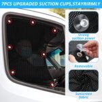 2PCS 24x22 Inch Side Window Sunshades for Semi-Truck Car Side Window Shade with Suction Cups for Volvo VNL Freightliner International Trucks RV Semi Truck Accessories - Image 5