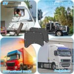 2PCS 24x22 Inch Side Window Sunshades for Semi-Truck Car Side Window Shade with Suction Cups for Volvo VNL Freightliner International Trucks RV Semi Truck Accessories - Image 8