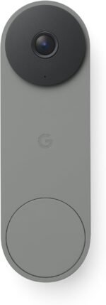 Google Nest Doorbell (Wired, 3rd Gen) - 2K Video and Gemini, Live View, Night Vision, 2-Way Audio - Works with Google Home - 2025 Model - Hazel - Image 3