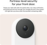 Google Nest Doorbell (Wired, 3rd Gen) - 2K Video and Gemini, Live View, Night Vision, 2-Way Audio - Works with Google Home - 2025 Model - Hazel - Image 7