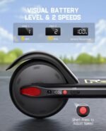 FanttikRide C9 Electric Scooter for Kids 8-12, Adjustable Handlebar Height for Riders 3.9-5.2 ft, 132 lbs, Up to 40 mins, 5 Miles Range, 2 Safe Max Speed 6/10 MPH, UL2272 Certified - Image 3