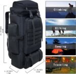 80L 100 liters Hiking Backpack Camping Rucksack, Men Outdoor Travel Climbing Knapsack Mountaineering Trekking Backpack - Image 3