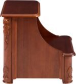 Powell Woodbury Mahogany Bed Step with Storage, Information, Lightly Distressed Woodbury Mahogany, 20 x 17.75 x 17.25 - Image 7