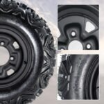 25X8-12 ATV/UTV Mud-Terrain Tires with Rims, 6PR Heavy Duty 6-Ply All Terrain Tires, for ATV/UTV, Four-Wheel Vehicles, Karts, Golf Carts, Flat/Mud Tracks - Image 6