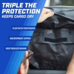 Rooftop Cargo Carrier, PI Store Waterproof Car Roof Bag with Protective Mat, Extra 16 Cubic Foot Storage Carriers for All Cars with/Without Roof Racks, Gift for Men - Image 5