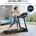 Treadmills for Home with Incline, Auto Foldable Running Treadmills, 8.0 MPH Walking Pad Treadmill with Bluetooth, 300 lbs Weight Capacity Quiet - Image 4