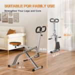 Squat Machine for Home, Squat Assist Trainer with Adjustable Resistance, Foldable Rowing Machine, LCD Display, Exercise Trainer with 265LBS Capacity for Glutes Legs Workout - Image 4