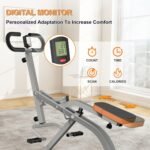 Squat Machine for Home, Squat Assist Trainer with Adjustable Resistance, Foldable Rowing Machine, LCD Display, Exercise Trainer with 265LBS Capacity for Glutes Legs Workout - Image 5