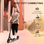 Electric Scooter,Top Speed 19 mph,350W Moter,Max 10/15Miles Ranges,8.5''Solid Tires,Dual Braking,Foldable E Scooter for Adults - Image 3