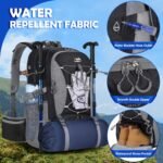 NUBILY 50L Hiking Backpack Waterproof Camping Backpack for Men Women Lightweight HIking Daypack Outdoor Travel Daypack - Image 4