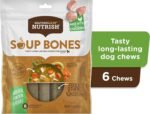 Rachael Ray Nutrish Soup Bones Dog Treats, Chicken & Veggies Flavor, 6 Bones - Image 3