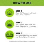 Zilla Coconut Husk Brick, Organic Bedding for Reptiles, Made with 100% Coconut Fiber, Ideal for Tropical Habitats and Egg Incubation - Image 5