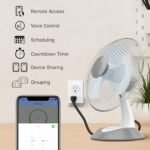 Feit Electric WiFi Work with Alexa and Google Home, Feit App, No hub required, Remote Control From Anywhere 15 Amp Smart Outlet Plug, Indoor, 120 volts, Plastic, White - Image 3