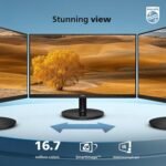 Philips 221V8LB 22 inch Class Thin Full HD (1920 x 1080) Monitor, 100Hz Refresh Rate, VESA, HDMI x1, VGA x1, LowBlue Mode, Adaptive Sync, 4 Year Advance Replacement Warranty - Image 4