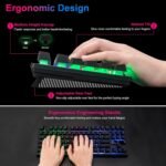 CHONCHOW 87-Key RGB Backlit Compact Gaming Keyboard - USB Wired Tenkeyless Keyboard for Laptop, PS4, Xbox, PC Gaming and Work - Image 4