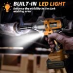 Cordless Impact Wrench 1/2 Inch, 1200N·m(886ft・lbs) Brushless High Torque Impact Gun, 21V Electric Impact Driver, 2x4.0Ah Batteries, Charger & 6 Sockets, Variable Speeds for Car/Truck RV/Mower - Image 3