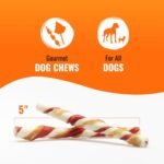 Good ‘n’ Fun Triple Flavor Twists for All Dogs, 70 Count, Treat Your Dog to Long-Lasting Chews Made with Beef Hide, Pork Hide and Chicken - Image 5