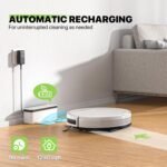 Magshion Robot Vacuum Cleaner, 90 Mins Runtime and Auto Self-Charging, Ideal for Low Carpet Pet Hair Hard Floors, White - Image 5