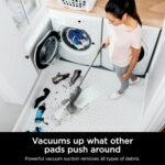 Shark VACMOP Cordless Hard Floor Cleaner, Vacuum and Spray Mop, Powerful Suction, Lightweight, LED Headlights, Includes 4 Disposable Pads, 12oz Multi-surface Cleaning Solution, Gray, VM252 - Image 4