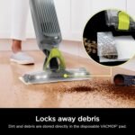 Shark VACMOP Cordless Hard Floor Cleaner, Vacuum and Spray Mop, Powerful Suction, Lightweight, LED Headlights, Includes 4 Disposable Pads, 12oz Multi-surface Cleaning Solution, Gray, VM252 - Image 5