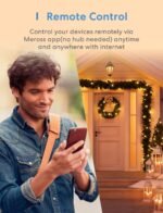 meross Outdoor Smart Plug Compatible with Apple HomeKit, Siri, Alexa, Google Assistant and SmartThings, Waterproof Outdoor Outlet, Remote & Voice Control, Timer, FCC and ETL Certified - Image 4