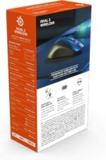 SteelSeries Rival 3 Wireless Gaming Mouse – 400+ Hour Battery Life – Dual Wireless 2.4 GHz and Bluetooth 5.0 – 60 Million Clicks – 18,000 CPI TrueMove Air Optical Sensor,Black - Image 5