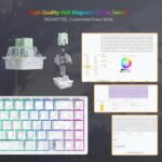 Womier M68 HE V2 Rapid Trigger Keyboard 60% Percent, Hall Effect Topographic Gaming Keyboard, Wired RGB Custom Mechanical Key Board with Magnetic Switch, PBT Keycaps for Mac/Win (White) - Image 4