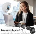 kurdene Wireless Earbuds Bluetooth 5.3 in Ear Buds Light Weight Headphones,Deep Bass Sound,Built in Mics Headset,Clear Calls Earphones for Sports Workout - Image 4