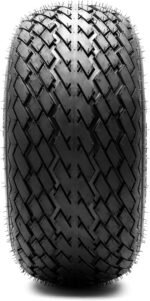 8" Steel Golf Cart Wheels Glossy White and Arisun Turf Sail (18/8.5-8) Golf Cart Tires - Set of Four - Image 4