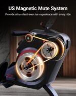 HARISON Rowing Machines for Home, Magnetic Rower Machine with US Mute System, Bluetooth, App Supported, Smooth & Quiet Slide Rail,350 LB Weight Capacity and Free Courses - Image 3