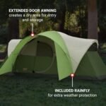 Coleman Montana 8-Person Camping Tent with Rainfly, Weatherproof Family Tent Sets Up in 15 Mins, Fits Multiple Airbeds - Image 6