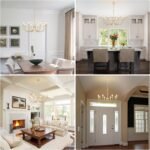 8-Light Gold Chandeliers for Dining Room, Farmhouse Dining Room Light Fixtures, Rustic Candle Chandelier Light Fixtures for Living Room, Kitchen, Staircase, Entryway, Foyer - Image 6