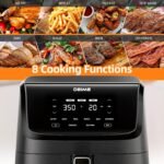 DEIME Air Fryer 7.2 QT 1700W Oilless Oven Healthy Cooker Air Fryers Large Capacity with 8 Presets, LCD Touch Screen, Customerizable Cooking, Non-Stick Basket (Black) - Image 3