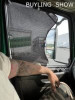 2 Pack Semi Truck Window Shades - Side Window Sun Shade with Suction Cup - 23.6"x21.6" Sun Shade for RV Truck - Glare Shield and UV Ray Protection forTruck Driver - Image 3