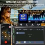 Double Din Car Stereo with Bluetooth: 7inch HD Car Multimedia Receiver – Car Audio MP5 Player | LCD Capacitive Touchscreen | Phonelink | Backup Camera | USB/SD/AUX Input | AM FM Car Radio | SWC - Image 3