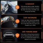 2.5K Car Dash Cam, VEEMENT Dash Camera for Cars, 1440P Car Dash Camera with APP, WiFi Dash Cams with WDR Night Vision, 24/7 Parking Monitor Dashcam, 160°Wide, G-Sensor, Mini Dash Cam - Image 4