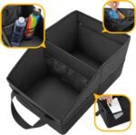 Car Organizer - Automotive Organizer for Front And Back Seat or Floor, Car Caddy Organizer with Divide, Handles and Multiple Mesh Pockets - Image 5