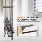 KastKing V15 Vertical Fishing Rod Holder – Wall Mounted Fishing Rod Rack, Store 15 Rods or Fishing Rod Combos in 17.25 Inches, Great Fishing Pole Holder and Rack - Image 4