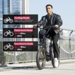 Windone E20/K2 Electric Bike for Adults | 350/750W Peak Ebike | Up to 20/28MPH | 40/46.6 Miles Range (PAS) | 374/646Wh Battery | All-Terrain 20" Fat Tires | UL 2849 Certified - Image 5