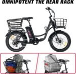 Windone E20/K2 Electric Bike for Adults | 350/750W Peak Ebike | Up to 20/28MPH | 40/46.6 Miles Range (PAS) | 374/646Wh Battery | All-Terrain 20" Fat Tires | UL 2849 Certified - Image 6