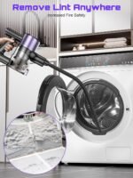 Cordless Vacuum Cleaner, 10 in 1 Stick Vacuum with Powerful Suction, Hose, Green LED Light, Anti-Tangle Brush, Lightweight Rechargeable Vacuum Cleaner for Home, Hardwood Floors, Carpets - Image 5