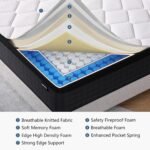 Full Size Mattress, 12 Inch Hybrid Memory Foam Full Mattress in a Box, Pressure Relief, Medium Firm, CertiPUR-US - Image 4