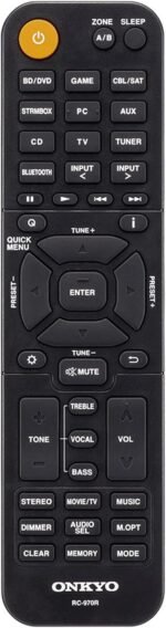 Onkyo HT-S3910 Home Audio Theater Receiver and Speaker Package, Front/Center Speaker, 4 Surround Speakers, Subwoofer and Receiver, 4K Ultra HD (2019 Model) - Image 4