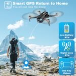 GPS Drone with Camera for Adults, 2K HD FPV Drones with Auto Return, Follow Me, Circle Fly, Waypoint Fly, Stable Hover, Brushless Motor, Foldable 5G Transmission Remote Control Quadcopter - Image 3